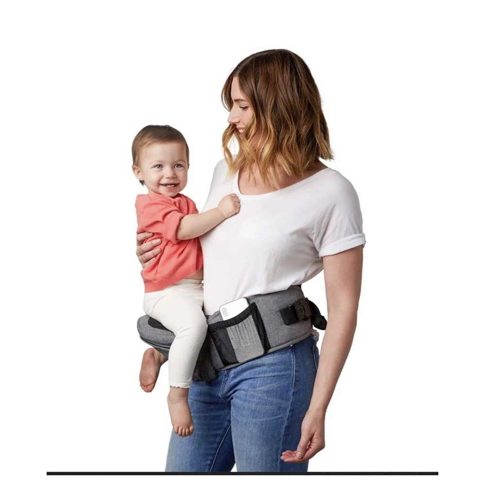 Gray Baby Hip Seat Carrier